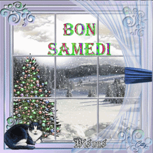 Gif animé Bon samedi fenètre